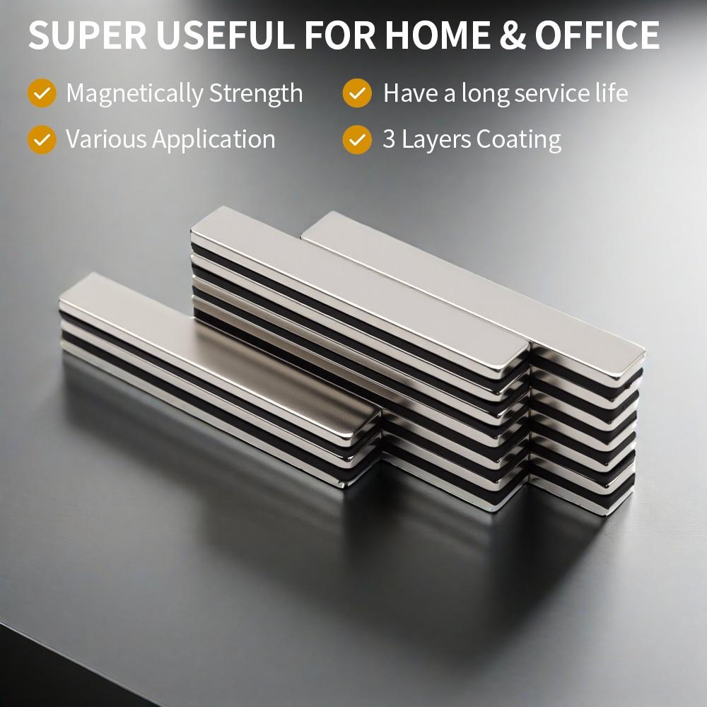 60X10X3MM imans Block Refrigerator magnets for Office Whiteboard Suitable Tools Home Workplace, Etc 60*10*3