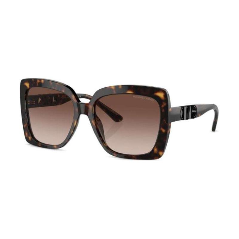 MICHAEL KORS Temple Logo Acetate Acetate Butterfly Sunglasses Women s Tortoise