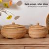 Vietnamese Pu'er Tea Tuocha Storage Box – Autumn Vine Woven Jar for Loose Leaf Tea and Snacks