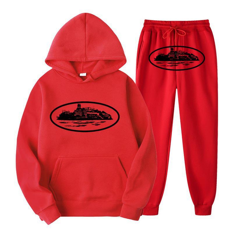 

Clint419 Unisex Demon Prison Hoodie Set - Casual Printed Sweatshirt Two-Piece L