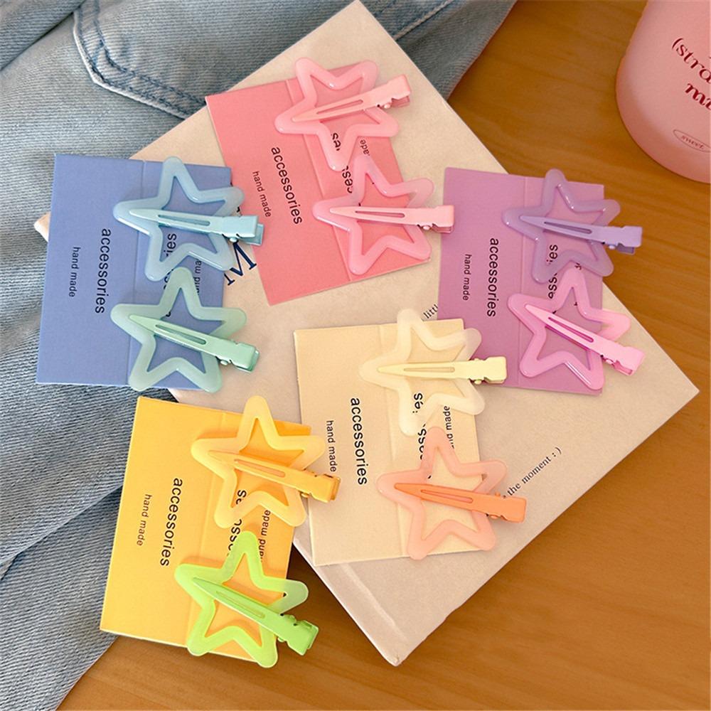 Colorful Star BB Hair Clips Cute Side Barrettes Hair Grip High Quality Star Hairpin