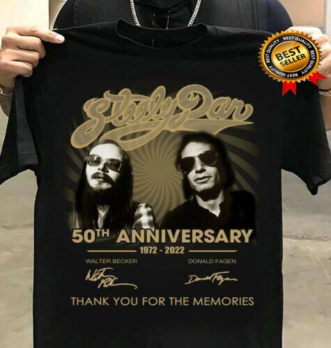 50th Annivasary Steely Dan 1972-2022 Thank You Memories T-shirt Unisex T-Shirt XXXL