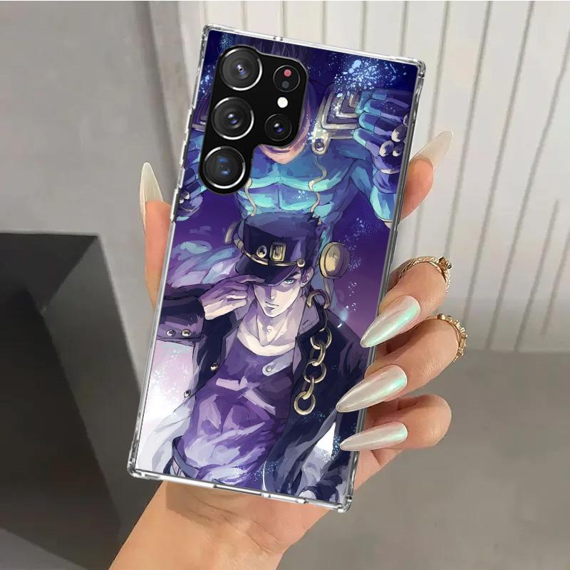 JoJo Bizarre Adventure Phone Case for Samsung Galaxy S26 S24 S23 Ultra S25 Edge S22 S21 Plus S20 FE + Soft Print Shell Funda Gal