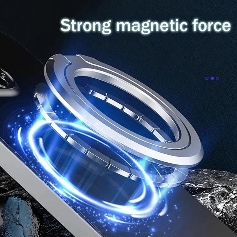 Magnetic phone ring holder, detachable phone holder, phone grip holder suitable for iPhone MagSafe, Samsung, and Xiaomi