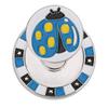 Zinc Alloy Double Layer Compact Golf Ball Marker Magnetic Hat Clip Cap Clamp Accessory SuppliesBlue Ladybug