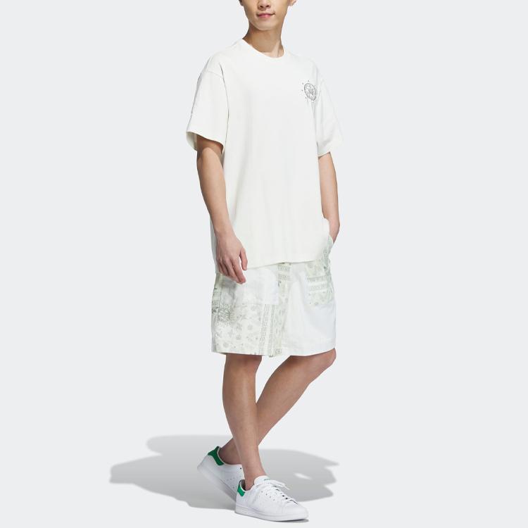 Adidas Originals Trefoil Toc Graphic Tee With Hand-Painted Peking Opera Print Men Tops Han-Jade-White IP1760