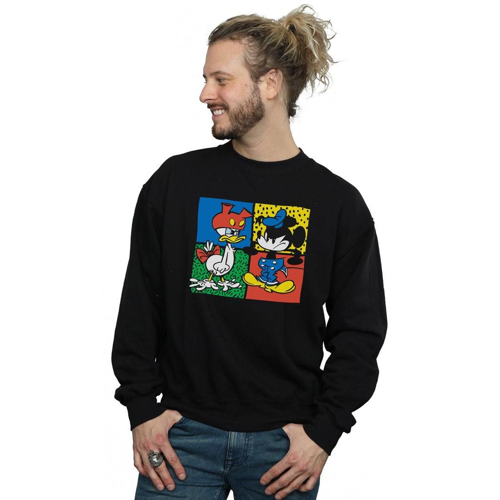Disney Mens Mickey Mouse Donald Clothes Swap Sweatshirt