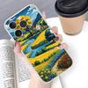Rural Scenery Wheat Field Art Phone Case For IPhone 17 16 15 14 Plus 13 12 11 Pro Max Phone Back Cover Transparent Shockproof Co