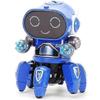 Sześcioramienny Elektryczny Taniec Mały Robot Światło Muzyka Pop Dzieci Chłopiec Dziewczynka Robot Inteligentna Zabawka