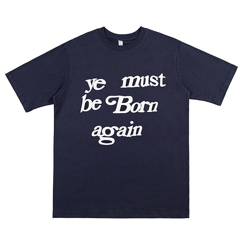 

CPFM x Kanye Rebirth Футболка с коротким рукавом, винтажная, свободного кроя, для пар M королевский синий