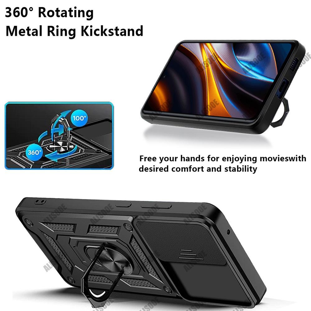 For POCO X4 GT X5 Pro F4 Case Slide Camera Cover for Xiaomi Mi 12 Lite POCO X4 Pro X3 NFC F3 M3 M4 Redmi Note 11S 11 10S 10 10C