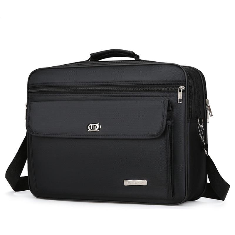 Men's Large Capacity Wear-Resistant Business Laptop Briefcase and Travel Handbag