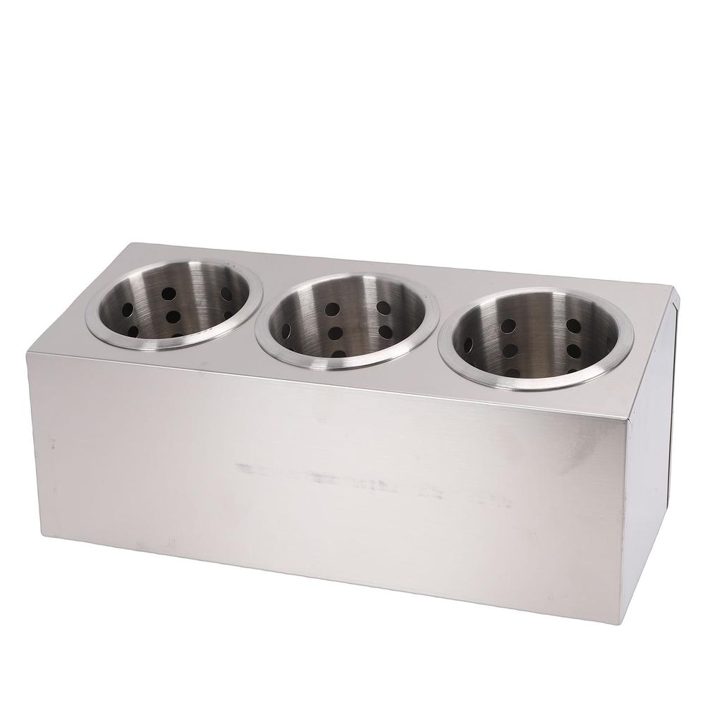 Countertop Silverware Holder Stainless Steel Countertop Utensils Organizer for Forks Spoons Chopsticks