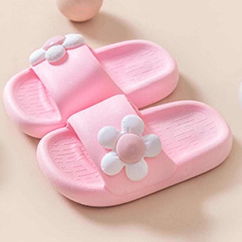 New Summer Unilateral Symmetrical Little Flower Girl Shoes Sandals Slippers Soft-soled non-slip shoes for older girls
