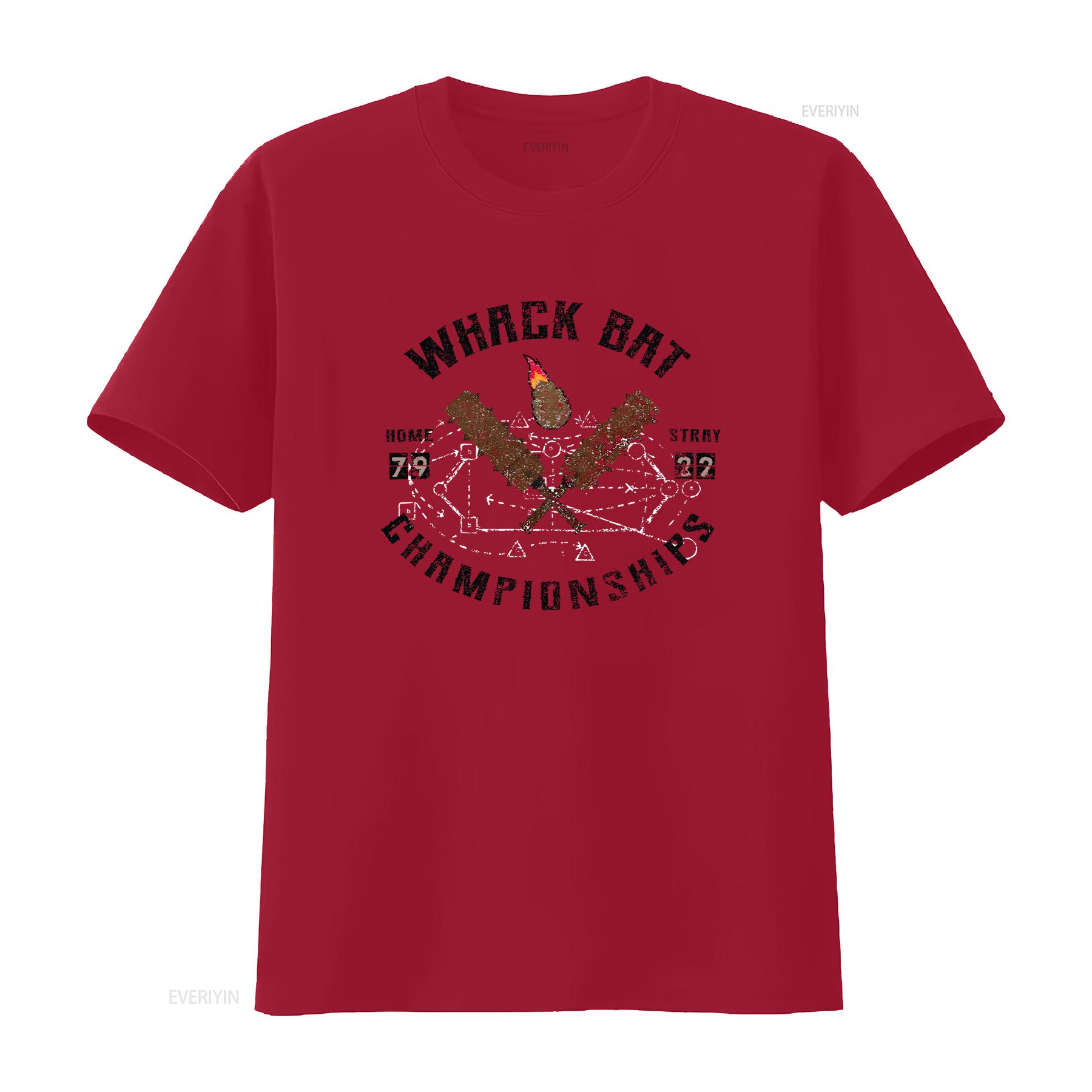 футболка Whack Bat Championships Фантастический мистер Лис Уэс Андерсон винтажная стираная повседневная стильная мужская немного универсальная с принтом S