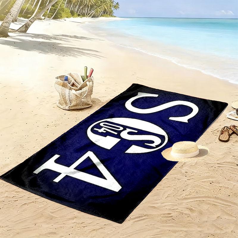 Asciugamano da Spiaggia Stampato Schalke 04, Asciugamano Grande Morbido Asciugatura Rapida per Spiaggia Campeggio Nuoto