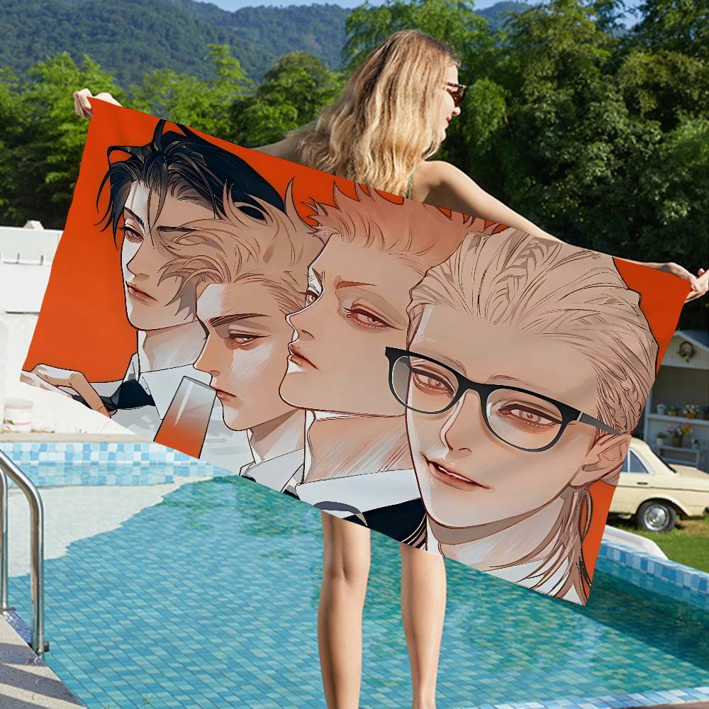 19 Tage Comics Mikrofaser Decke Schnelltrocknende Strandtücher Übergröße Druck Super Saugfähige Pool Handtuchdecke