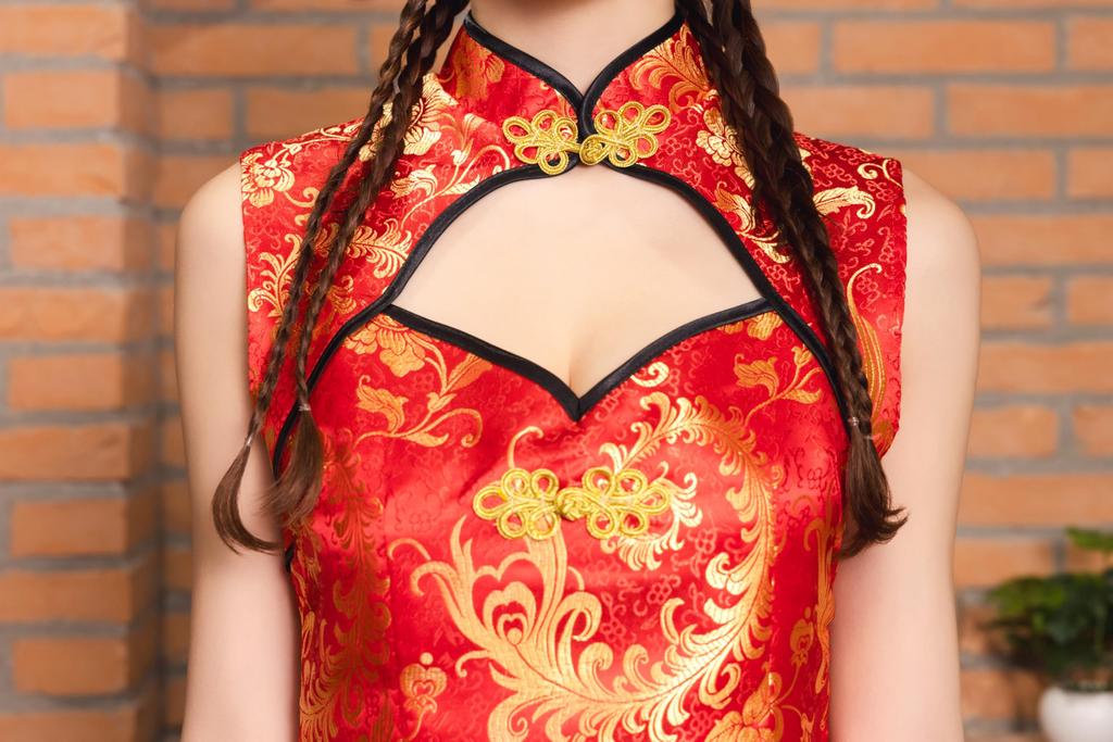 Clearstone (Clearstone) Shelley's Closet Cosplay Halloween Red China Dress for Women, Red