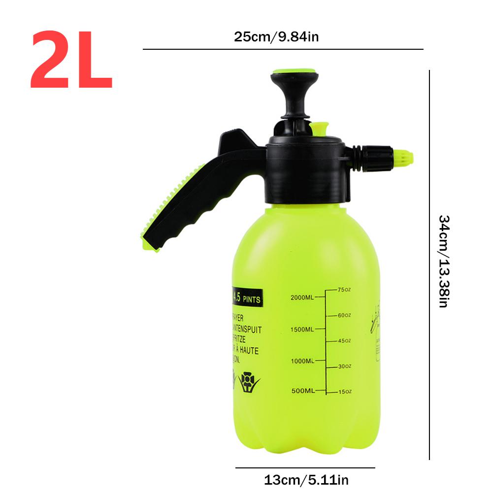 2L Sprühflasche Handdruck Wassersprüher Multifunktional Manuelle Luftpumpe Tragbare Hand-Sprühflasche Gartenwerkzeug