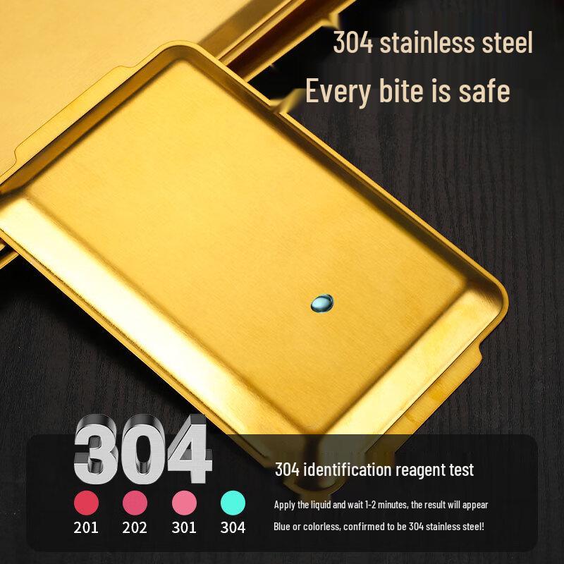 Korean Style 304 Stainless Steel Rectangular Plate