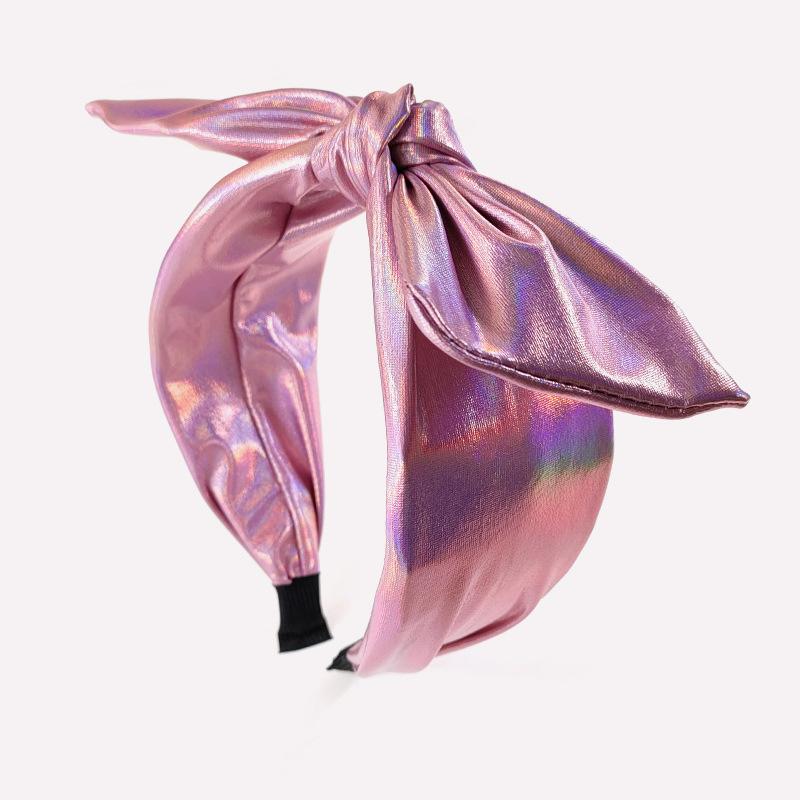 Laser-Oberflächen-Stirnband, Hasenohren, Stoffstirnband mit breiter Krempe, Modeaccessoire, geeignet zum Einkaufen, für Partys und Reisen.