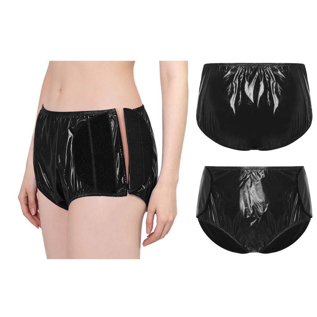 Pannolino Riutilizzabile per Nuoto per Adulti con Esigenze Speciali S-3XL Slip Impermeabili in Vinile con Lati Regolabili a Velcro per Piscina