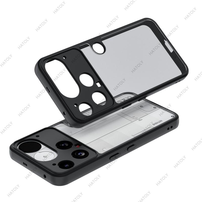 For Nothing Phone 3 Case for Nothing Phone 3 Cover Simple Black Matte Shell Anti-fingerprint Phone Case For Nothing Phone 3 5G