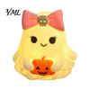 LED Night Light for Party Cute Halloween Ghost/Pumpkin Desktop Decoration, Battery Durable Plastic Operated Nursery with Warm Glow Home Decor