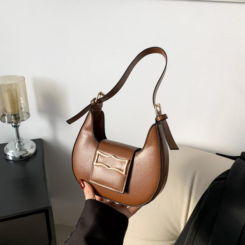 Сумки сумки женские новые модные универсальные сумки через подмышку полумесяца нишевые — фото 12