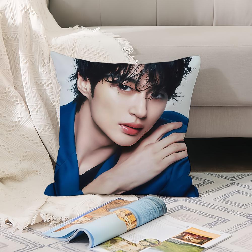 Koreanisches Modell B-Byeon W-Wooseok Kissenbezug Büro Kissen Geeignet für Sofa Auto Schlafzimmer Dekorative Kissenhülle