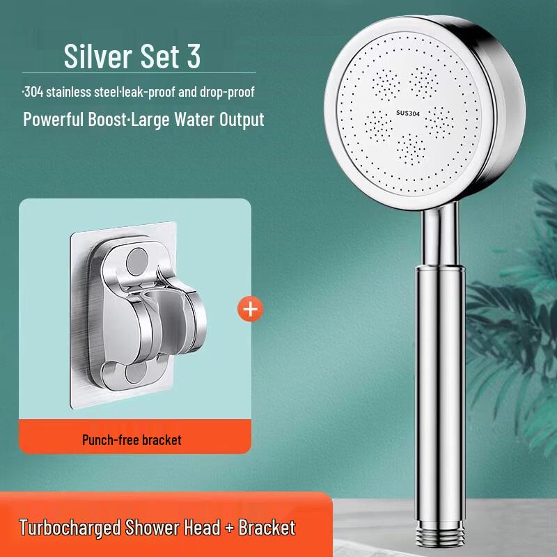 TLXT Stainless Steel Shower Head Set