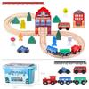 36-Piece Wooden Magnetic Train Track Set - Educational Interlocking Toy