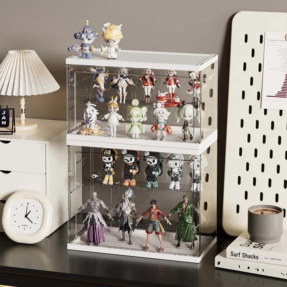 Blind Box Storage Display Rack Transparent Display Cabinet Acrylic Bubble Mat Doll Display Cardboard Storage Classification Box