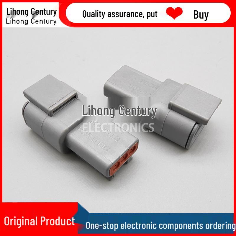 DTM04-3P TE Tyco AMP Deutsch Connector Male-Female Plastic Housing