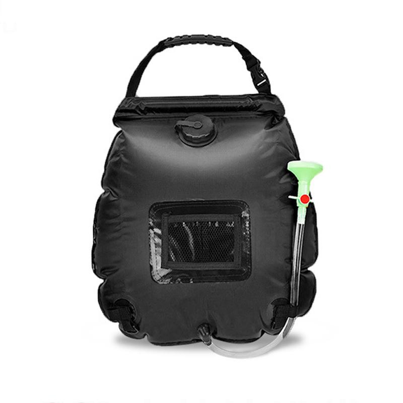 Outdoor Solar Water Bag Shower Bag Camping Shower Water Storage Bag Portable Shower Bag 20L Shower Water Bag