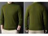 Men's Heavyweight 450g Wool Sweater: Autumn/Winter Casual Half-High Neck Knit Pullover