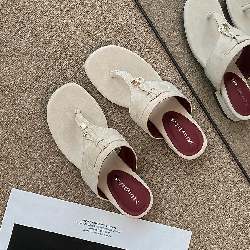 Summer Women Shoes Leather Slipper Fashion Casual Flip Flops Girl Beach Shoes
