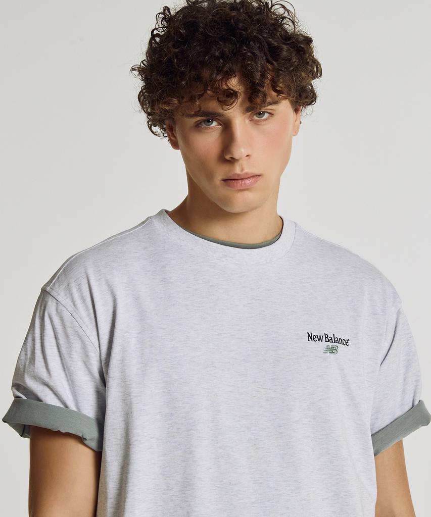 Nyuballanseu Nbneg21503 / Uni Nb Friends Short Sleeve T-Shirt (Ligth Gray)
