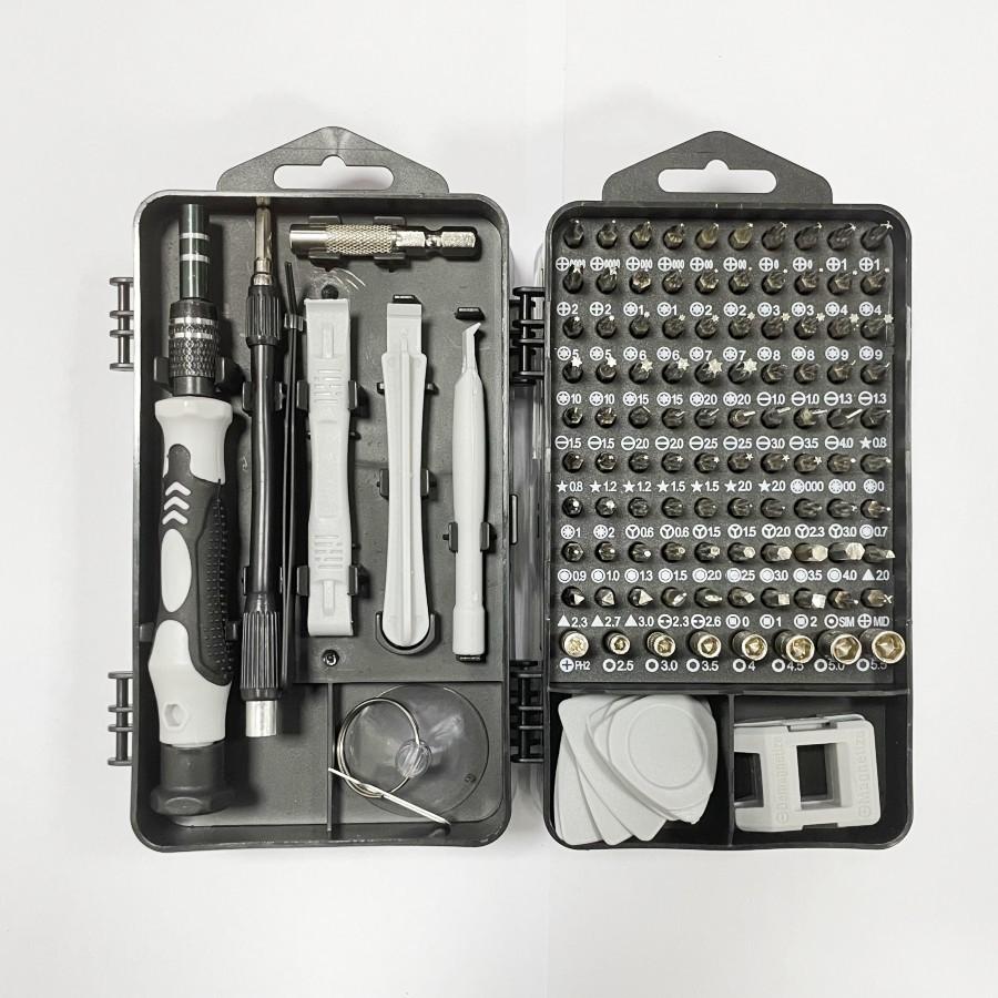 

115 in 1 Precision Screwdriver Set Magnetic Screw Driver Bit for IPhone PC Watch Glasses Professional Repair Tool Kit Grey Blue 115 in 1