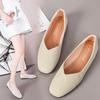 Spring and Autumn New Retro Single Shoes Women's Square Head Shoes Flat Work Shoes Grandma Shoes