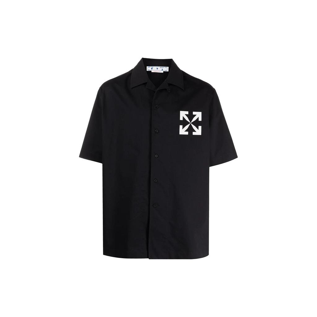 OFF WHITE Arrows Print Short Sleeve Shirt OMGA196C99FAB0041001
