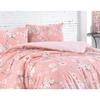 Bed Linen Set - 1 Duvet Cover 220 X 240 Cm + 2 Pillowcases 60 X 60 Cm - 100% Reinforced Cotton - Powder
