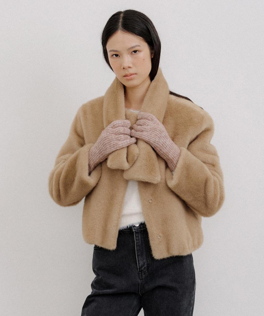 Octette Warmer Fur Blouson_Beige