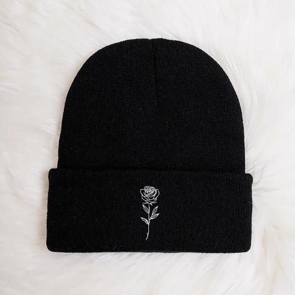 

Warm Women Unisex Winter Beanies Hats Gothic Street Punk Knitted Bonnet Caps 100 Cotton Fashion Keep Warm Skullies Beanies Hats One Size