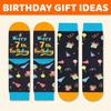 HAPPYPOP Birthday Gift Ideas for Kids - Socks for Girls Boys Age 3-12 with Greeting Card