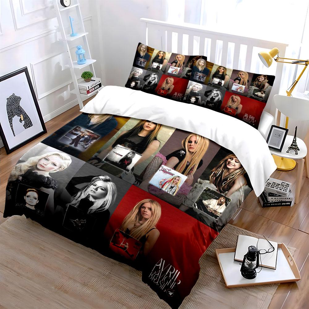 Blonde Female Pop Art Montage Bedding Duvet Cover Set Duvet Cover Pillowcases (1*Duvet Cover 2*Pillowcases, Without Duvet Insert)