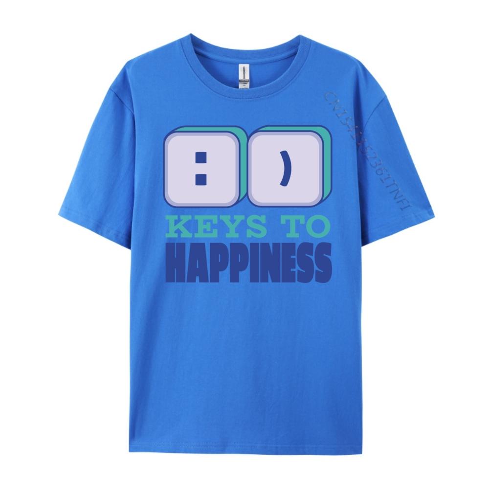 Find Your Keys To Happiness With Computer Green And White Graphic T Shirt T Shirt Men