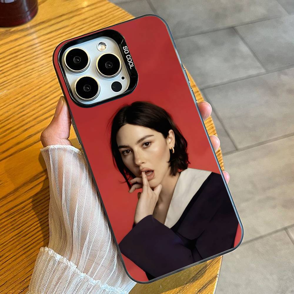 

Красивый чехол для телефона G-Gracie Abrams, поп-певицы, для iPhone 16 17 15 14 12 13 Pro Max, Черный, Конфетный, Матовый, Ударопрочный iPhone15plus