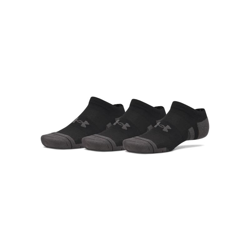 Носки-невидимки Under Armour Performance Unisex для тренировок (Упаковка из 3 пар) M чёрный