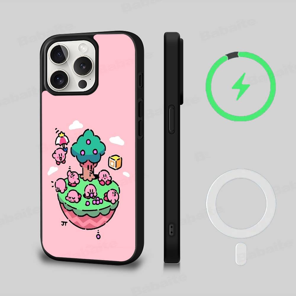 Stars K-Kirby Clear For Magsafe Magnetic Wireless Phone Case For IPhone 11 12 13 14 15 16 17 Pro Max Plus Cover